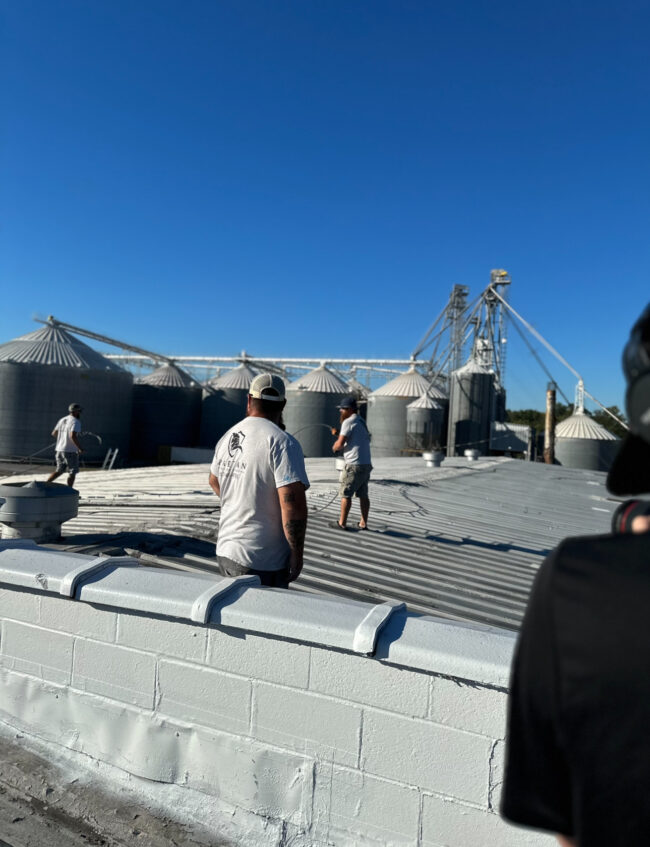 commercial and industrial roofing repairs from leaking roof