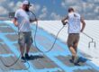 Men working on a roof